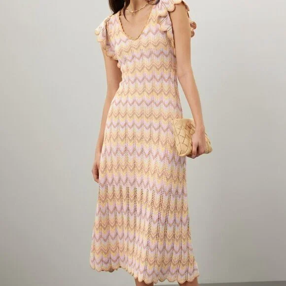 Derek Lam 10 Crosby Crochet Knit Dress - Picture 2 of 6